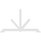 Ekena Millwork Vanguard Architectural Grade PVC Gable Bracket, 84"W x 49"H x 2"D x 4"F, 14/12 Pitch GBP084X49X0204VAN00 - alternate 4